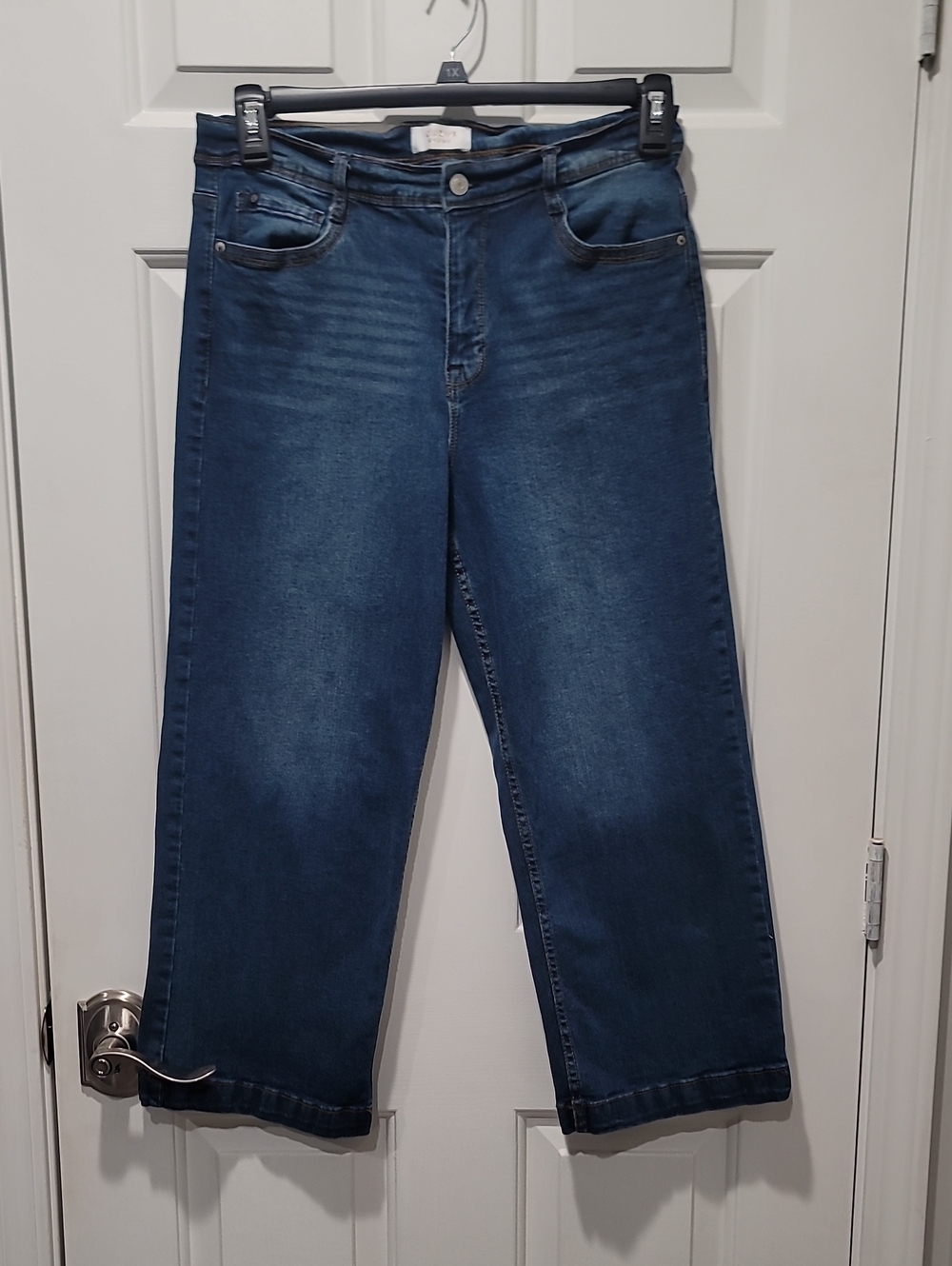 Curve Appeal Wide Leg Crop Jeans Sz 12